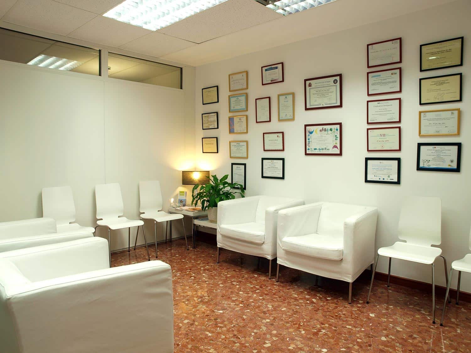 Sala de espera de la consulta